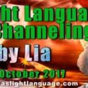 Light Language Transmission by Lia Livani 10th October 2017