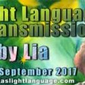 Light Language Transmission by Lia Livani 19th September 2017