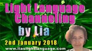 Light Language Transmission by Lia Livani 2nd January 2018