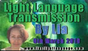 Light Language Transmission by Lia Livani 6th March 2018