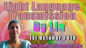 Lia Livani Light Language Transmission 1st October 2019